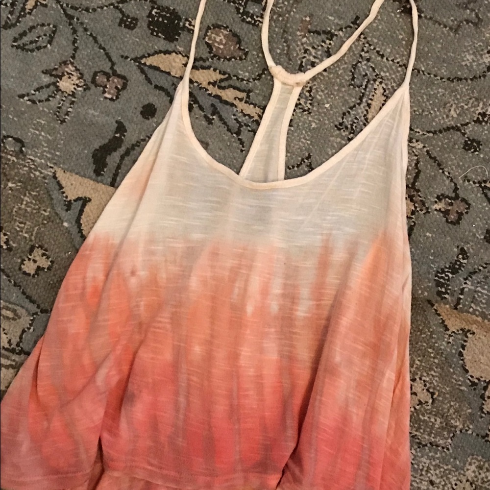 Cropped tie dye tank